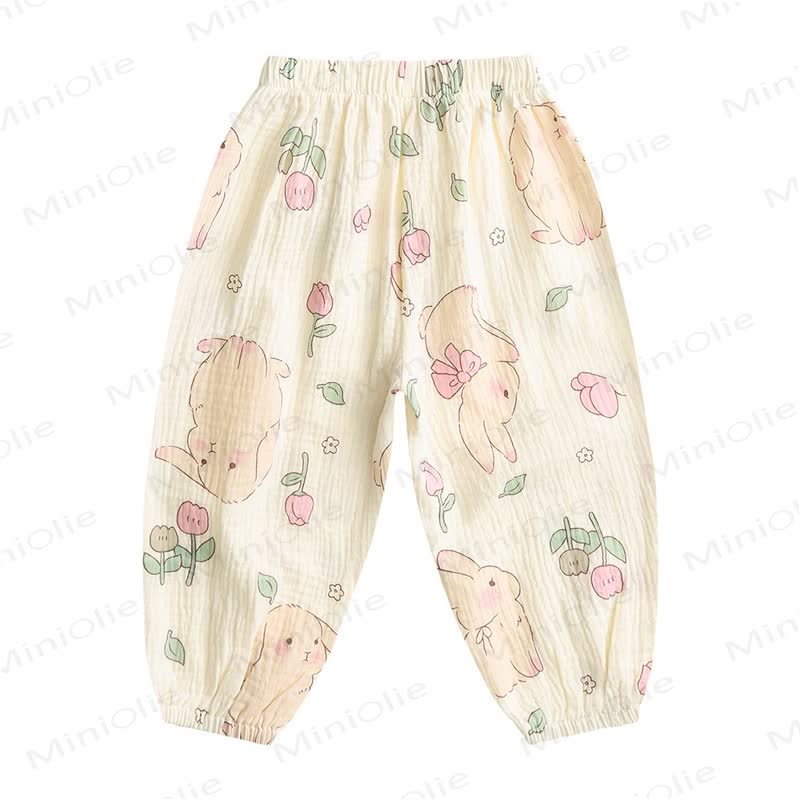Baby Toddler Cartoon Pattern Pants  - Little Rabbit - 5-7T - image 5