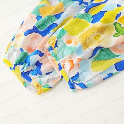 Toddler Kid Girl Oil Painting Flower 2-piece Set - image 7