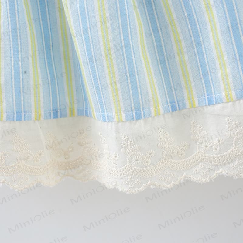 Baby Toddler Striped Dress with Hat - image 7