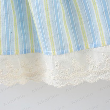 Baby Toddler Striped Dress with Hat - image 7