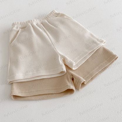 Baby Toddler Fake 2pcs Tee and Shorts Waffle Set - image 16