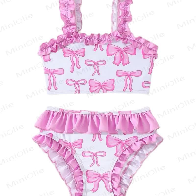 Toddler Girl Bow 2pcs Swimsuit - image 5