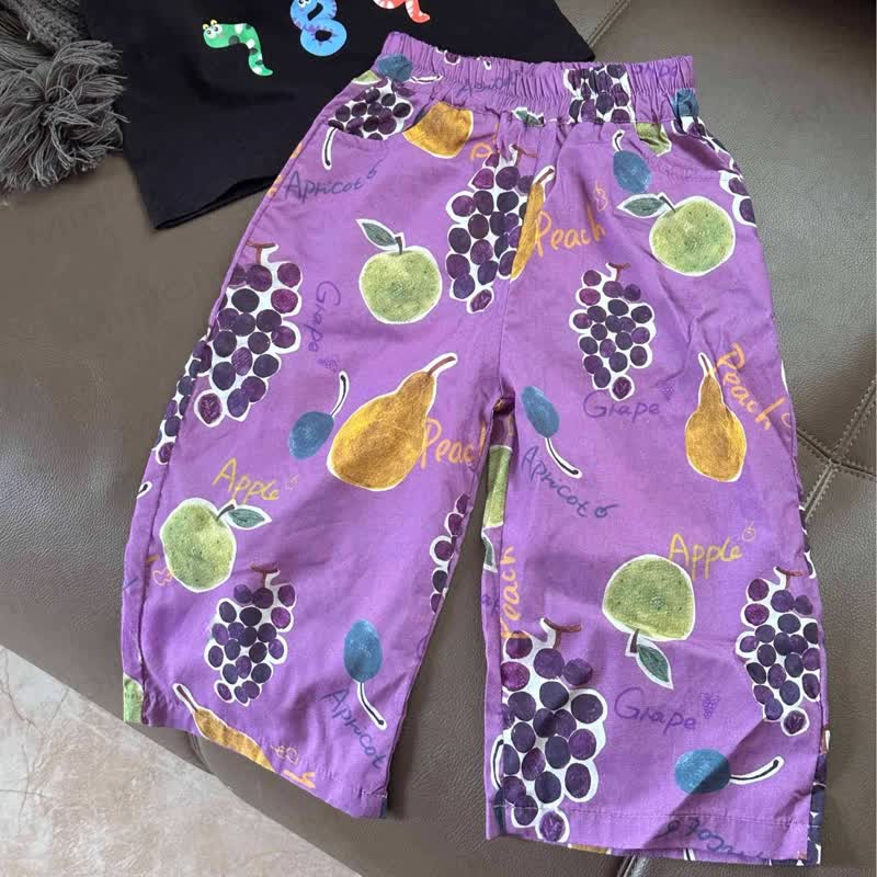 Toddler Grape Purple Pants - Purple - 6-7T - image 1