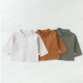 Baby Toddler Solid Color Pocket Shirt - image 2