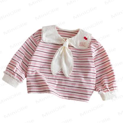 Baby Toddler Girl Pink Striped T-shirt - image 8