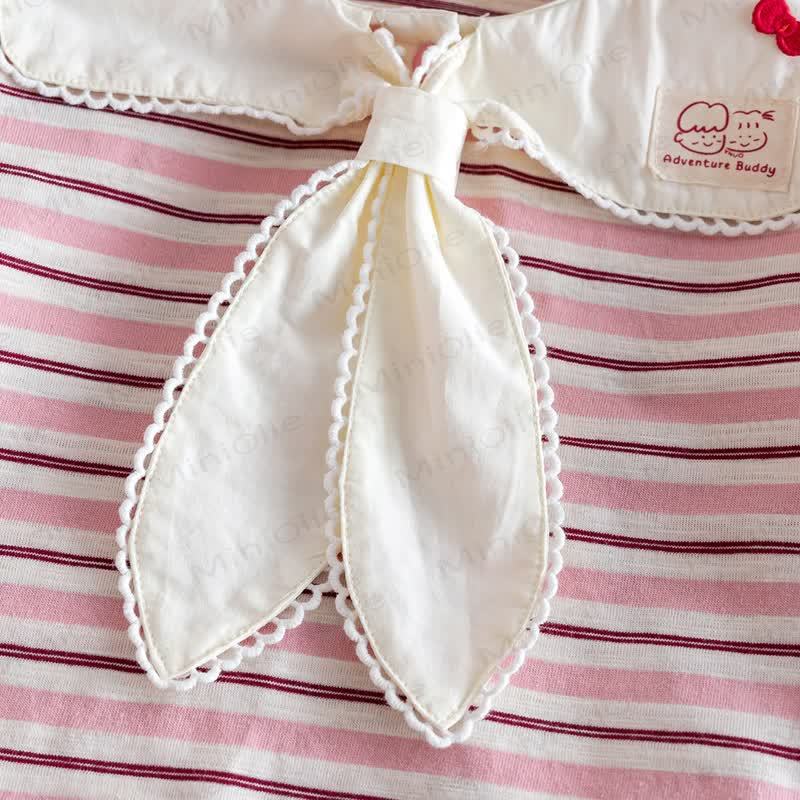 Baby Toddler Girl Pink Striped T-shirt - image 4