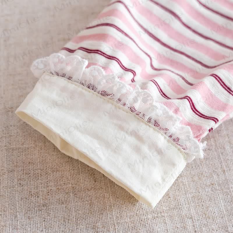 Baby Toddler Girl Pink Striped T-shirt - image 6