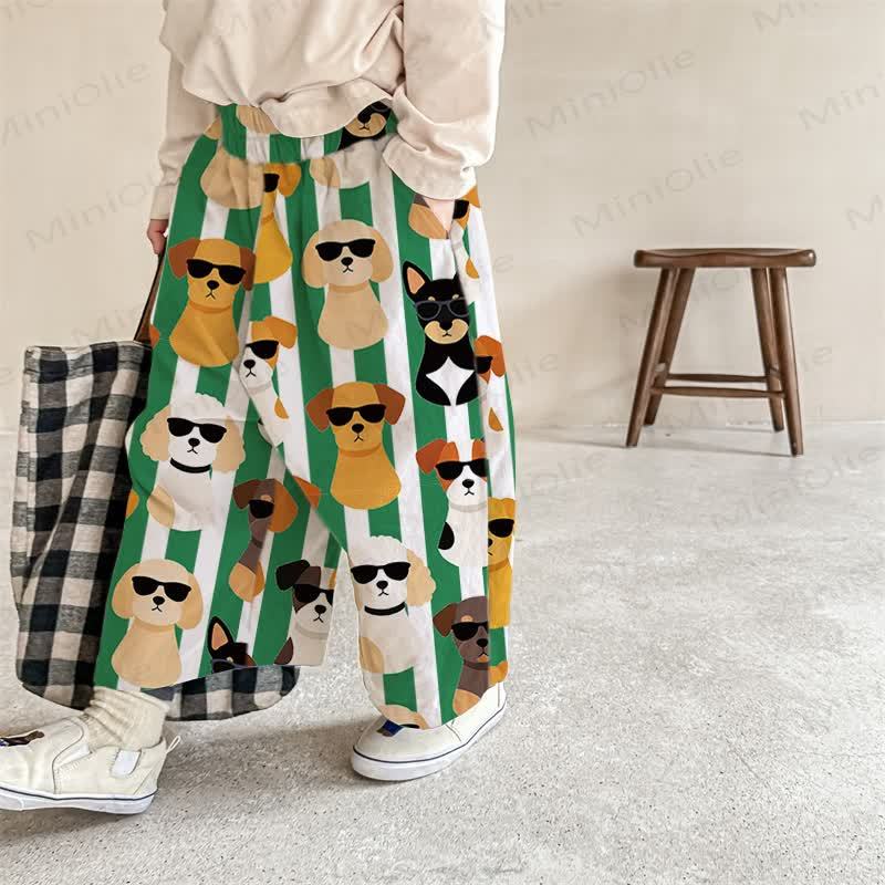 Baby Puppy Striped Pants - Green - 2-3T - image 1