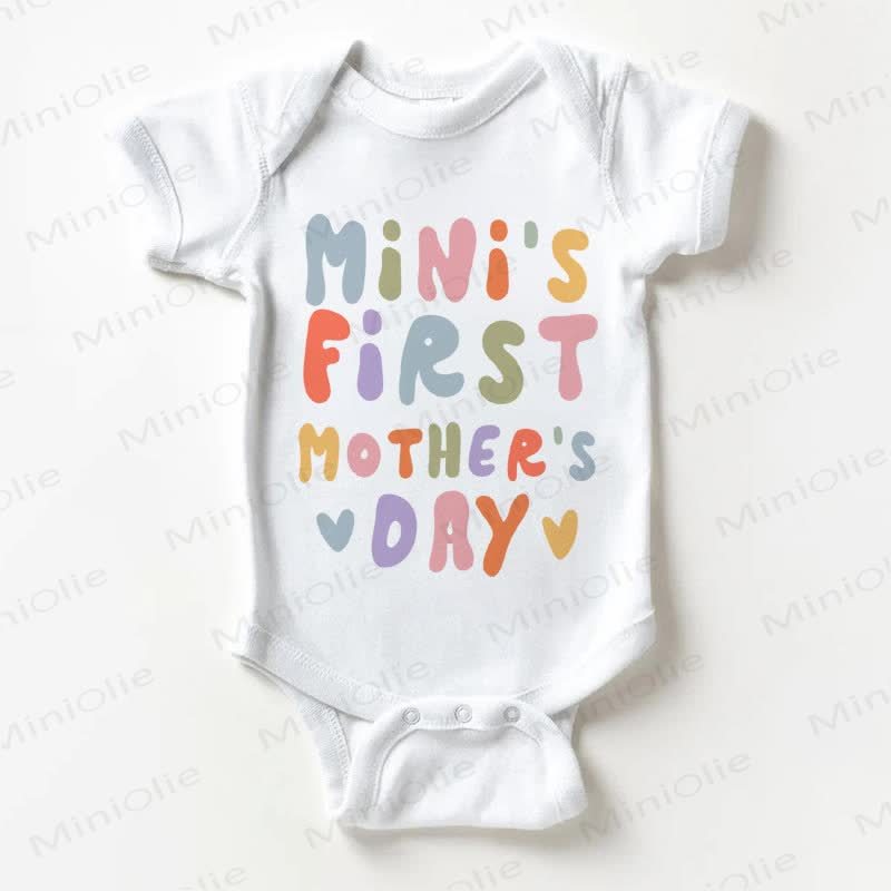 MINI'S FIRST MOTHER'S DAY Baby White Bodysuit - White - 18-24M - image 1
