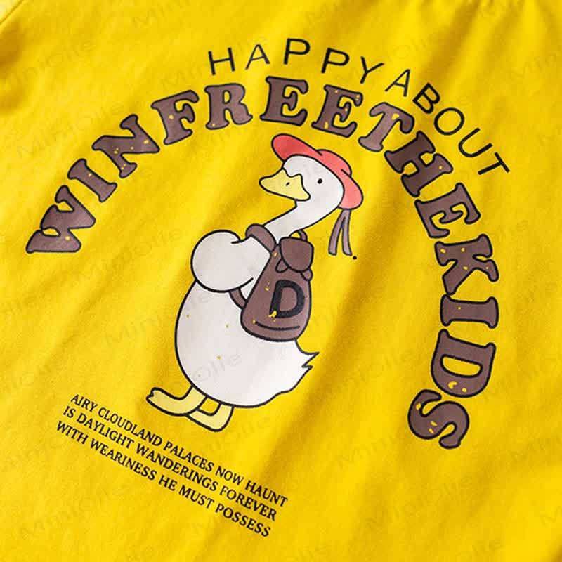 Toddler Duck Tee and Overalls Set - image 5