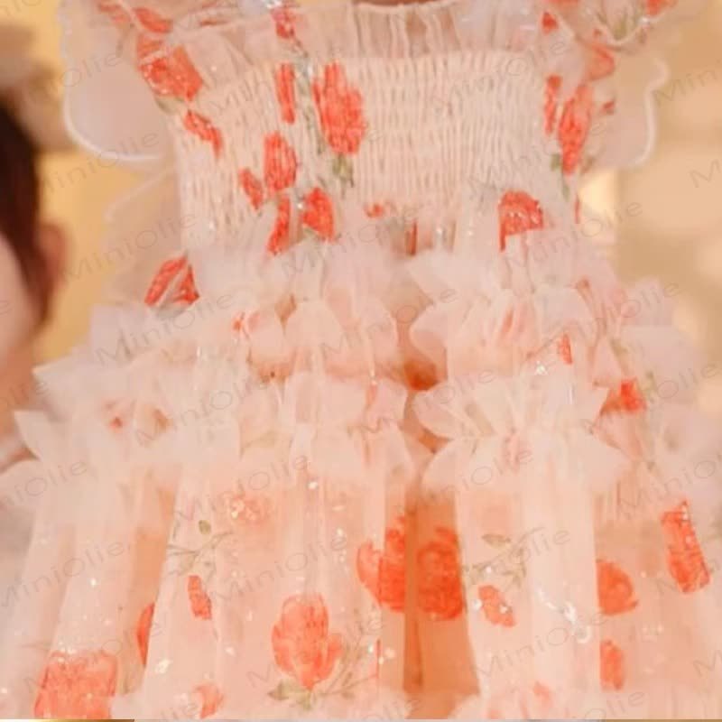 Toddler Girl Birthday Butterfly Flower Dress - image 4