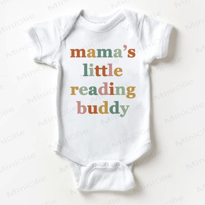 MAMA'S LITTLE READING BUDDY Baby White Bodysuit - White - 18-24M - image 1