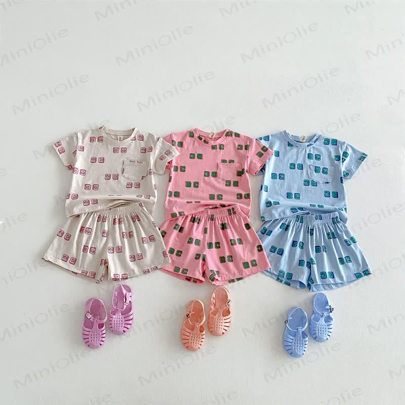 Toddler Alphabet Tee and Shorts Set - image 1