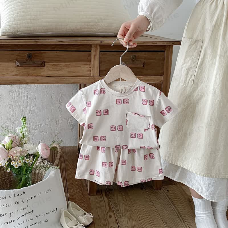 Toddler Alphabet Tee and Shorts Set - image 5