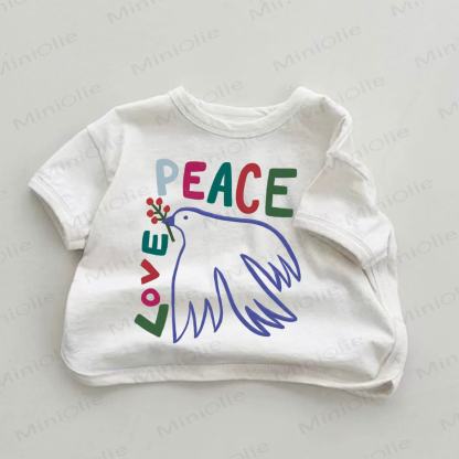 PEACE & LOVE Dove Baby White T-shirt - White - 18-24M - image 1