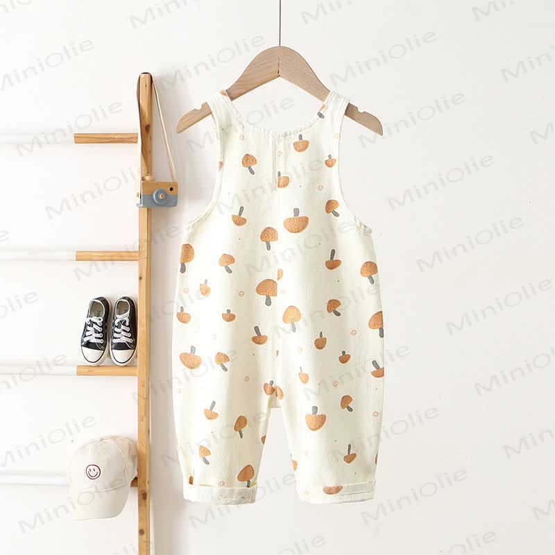 Baby Toddler Mushroom Pocket Overalls - image 2