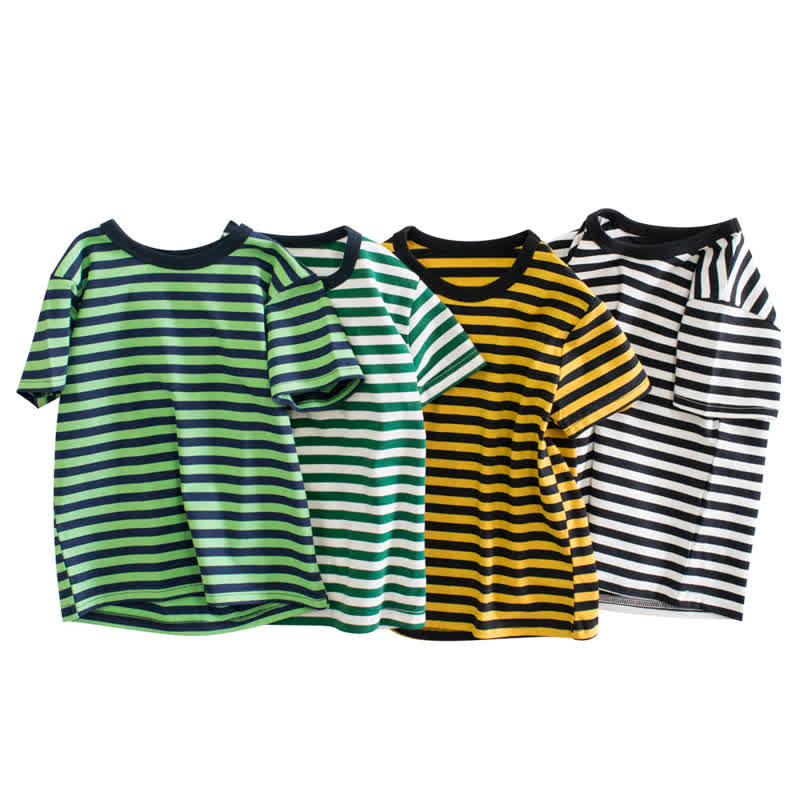 Toddler Kid Boy Striped Tee - image 1