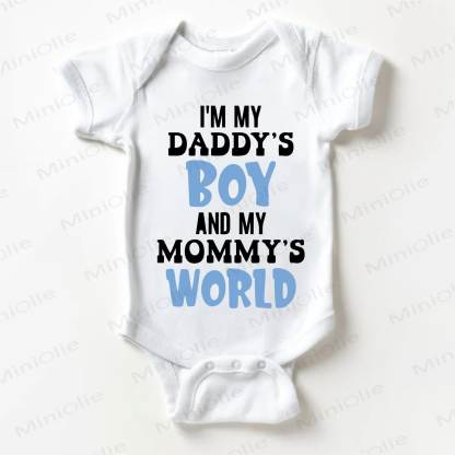 DADDY'S BOY MOMMY'S WORLD Baby White Bodysuit - White - 18-24M - image 1