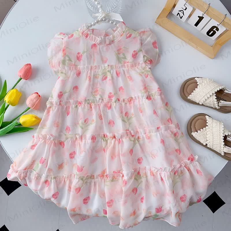 Toddler Tulip Pink Dress - image 2