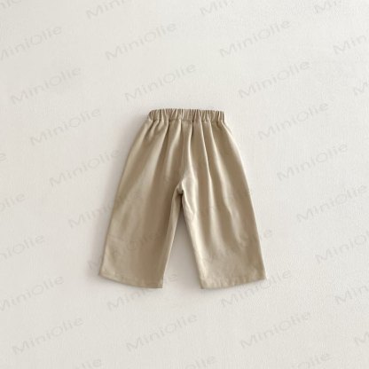 Toddler Kid Solid Color Loose Pants - image 7