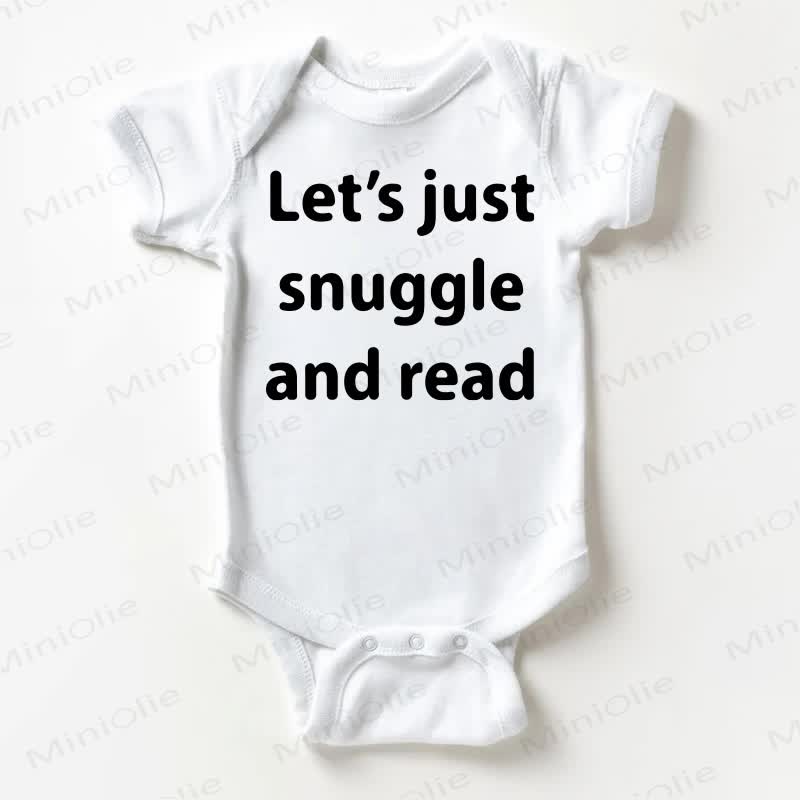 LET'S JUST SNUGGLE AND READ Baby White Bodysuit - White - 18-24M - image 1