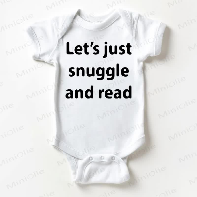 LET'S JUST SNUGGLE AND READ Baby White Bodysuit - White - 18-24M - image 1