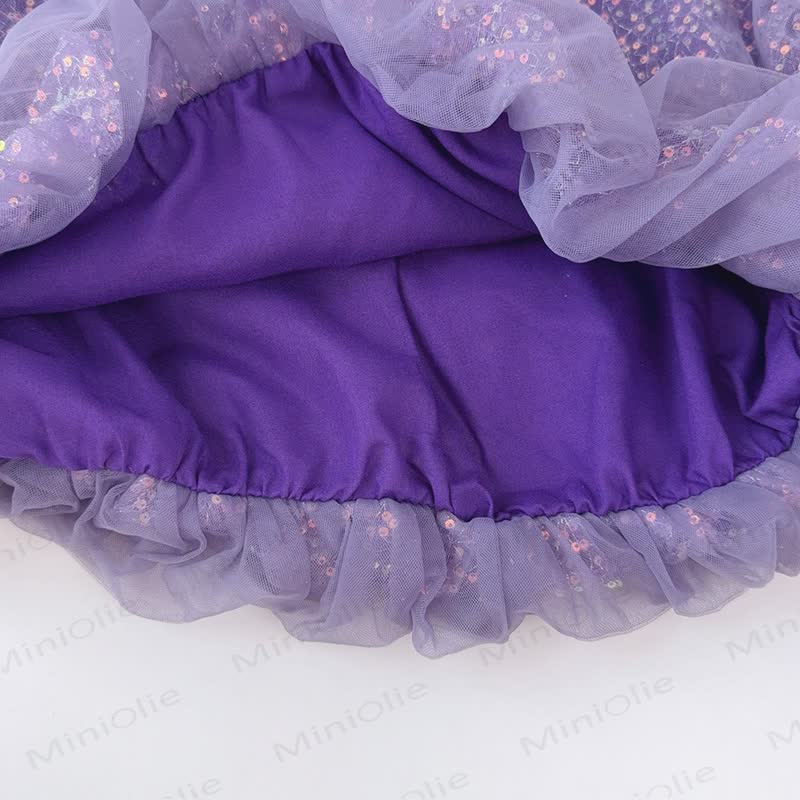 Toddler Mesh Solid Color Sleeveless Dress - image 6