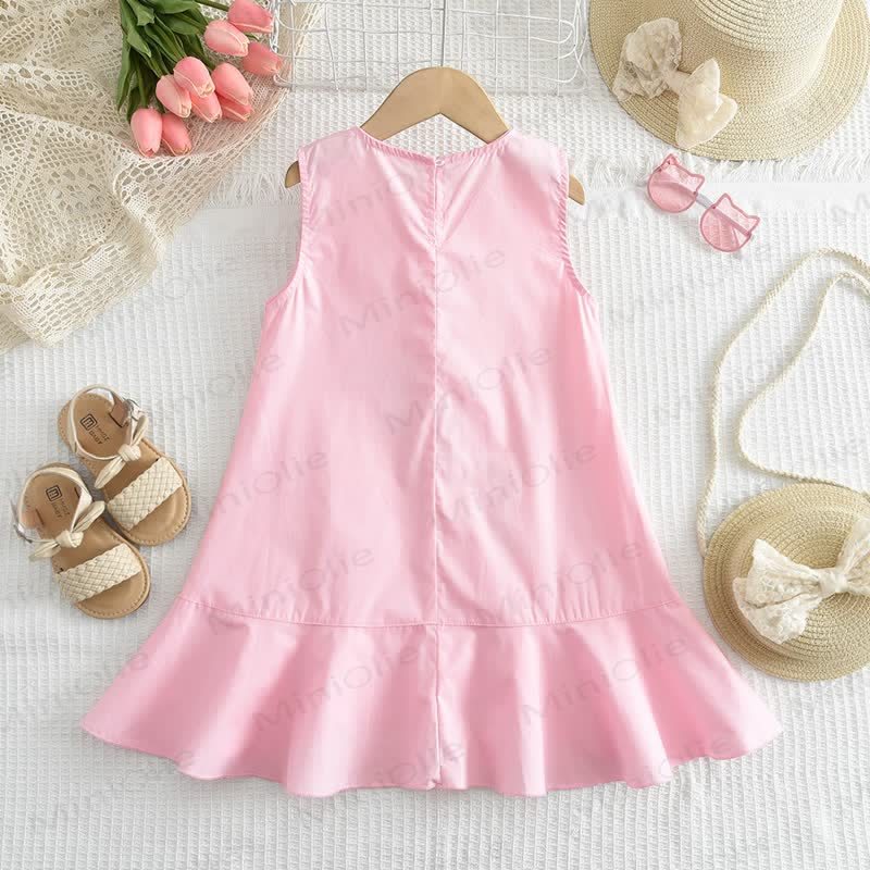 Toddler  Rose Pink Sleeveless Dress - image 2