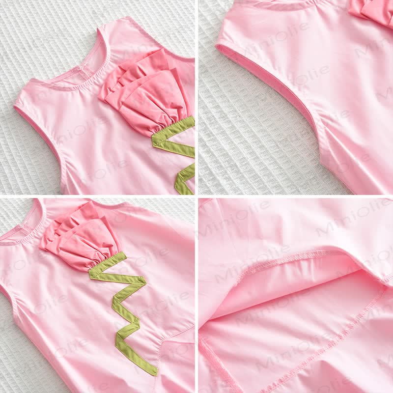 Toddler  Rose Pink Sleeveless Dress - image 4