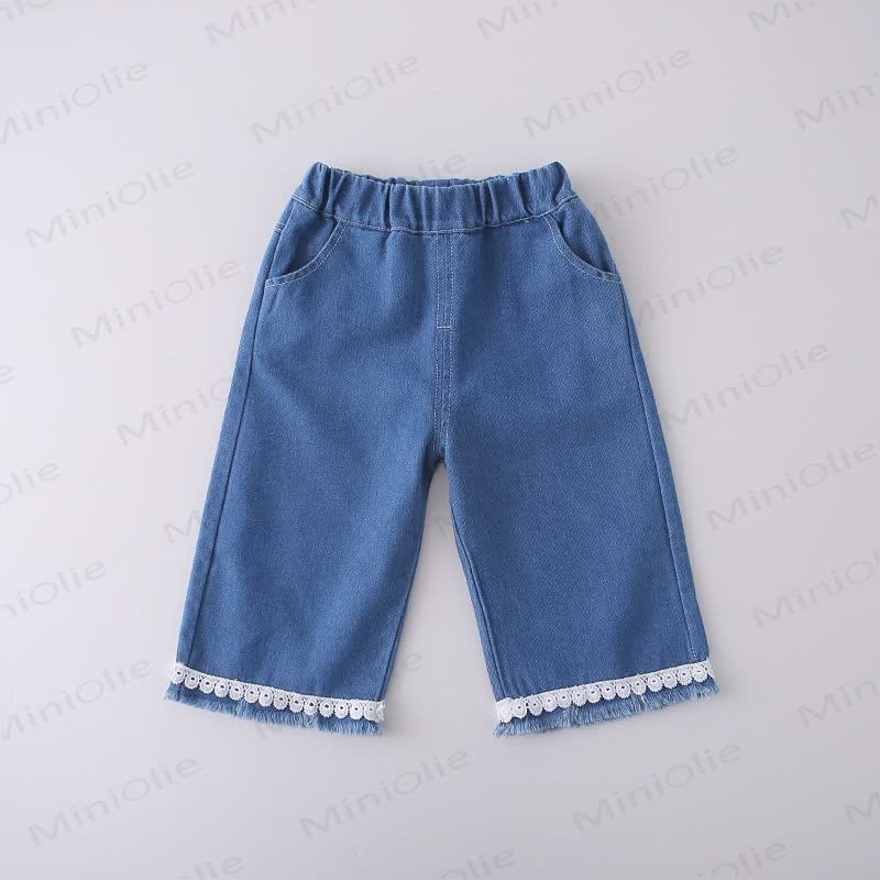 Toddler Girl Bow Denim 3-piece Set - image 12