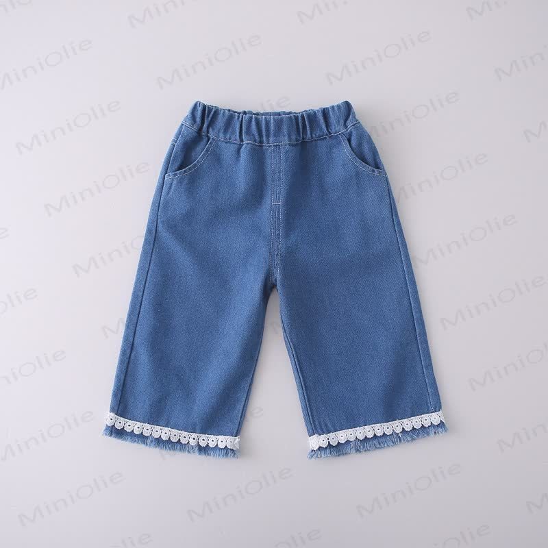 Toddler Girl Bow Denim 3-piece Set - image 12