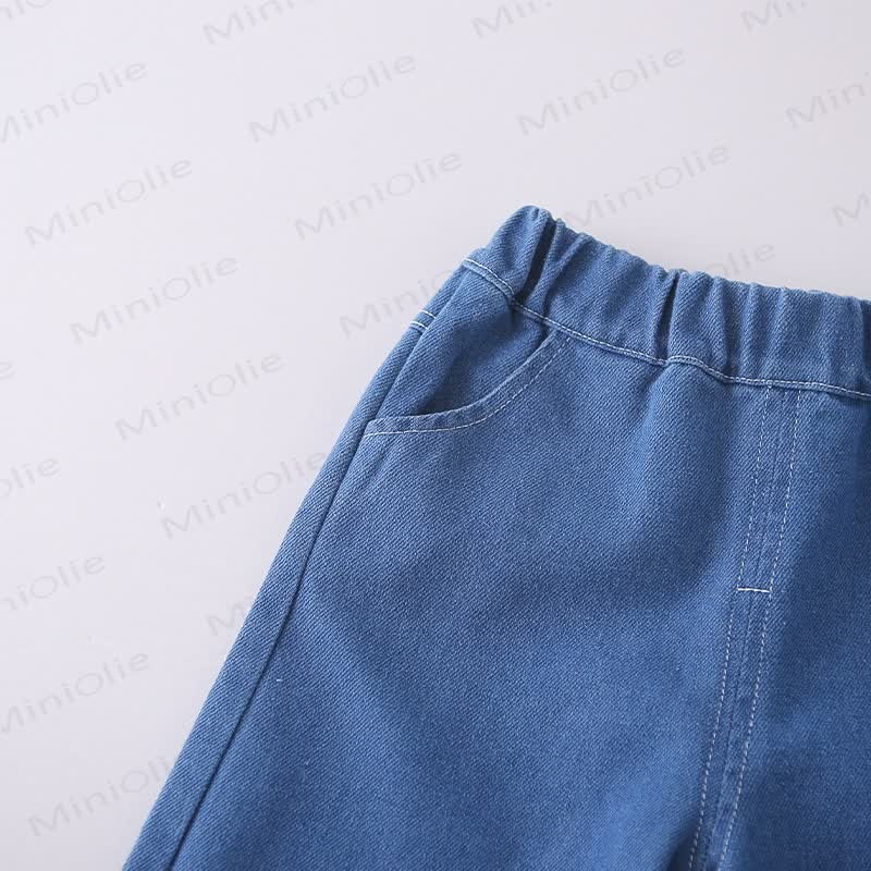 Toddler Girl Bow Denim 3-piece Set - image 14