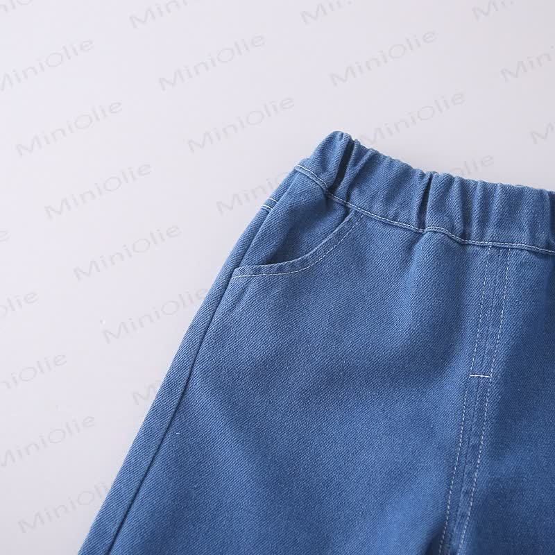 Toddler Girl Bow Denim 3-piece Set - image 14