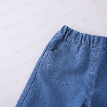 Toddler Girl Bow Denim 3-piece Set - image 14