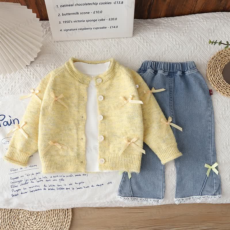 Toddler Tee Cardigan and Pants 3-piece Set - image 19