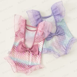 Baby Mesh Mermaid Swimsuit - image 2