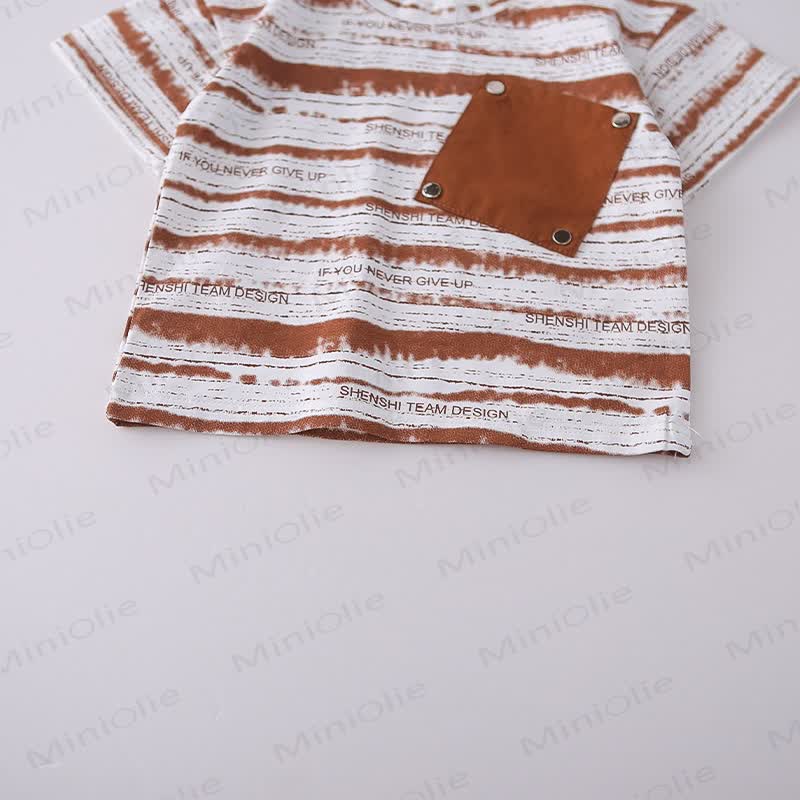 Toddler Striped Pocket Tee and Shorts Set - image 8