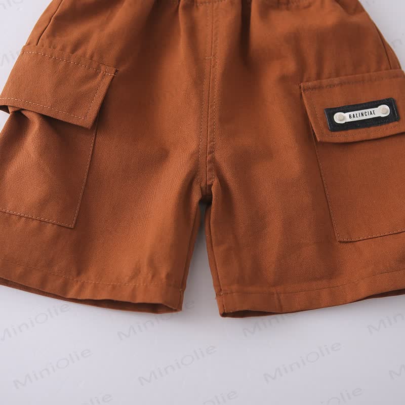 Toddler Striped Pocket Tee and Shorts Set - image 14