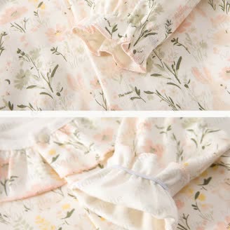 Baby Floral Collar Cotton Romper - image 6