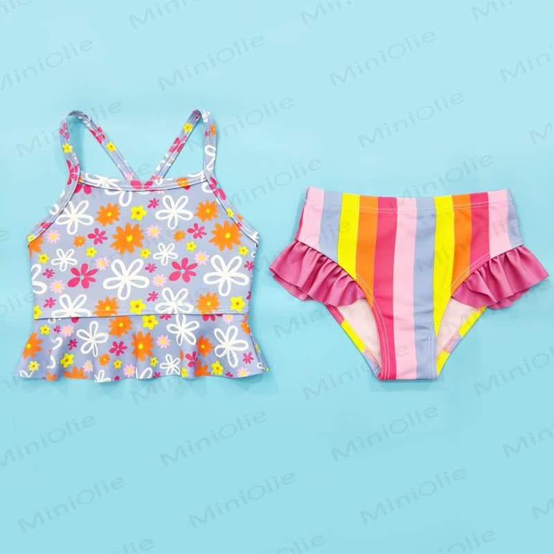 Toddler Flower Striped Swimsuit - image 6