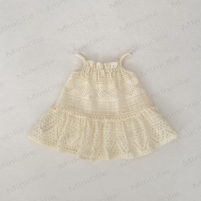 Baby Boho Beige Solid Color Dress - image 6
