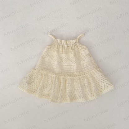 Baby Boho Beige Solid Color Dress - image 6