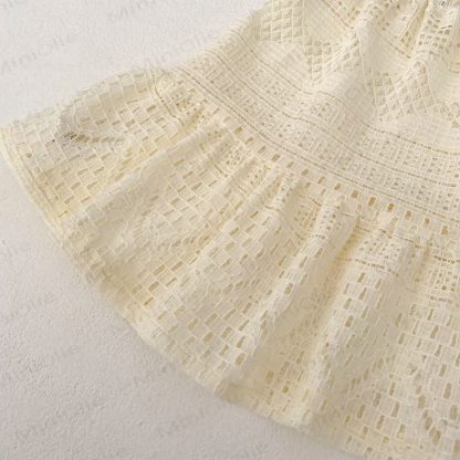 Baby Boho Beige Solid Color Dress - image 8