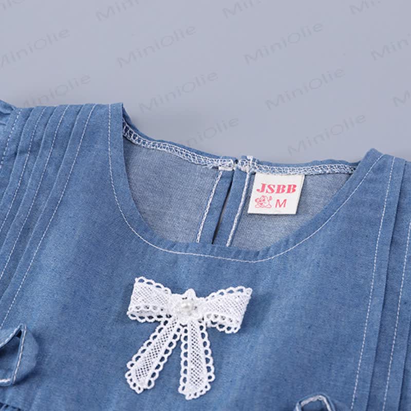 Toddler Girl Denim Tank and Shorts Set - image 7