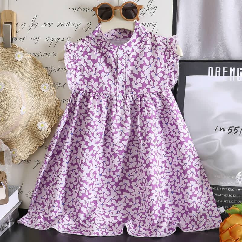 Baby Toddler Girl Floral Ruffle Dress - White - 6-7T - image 7