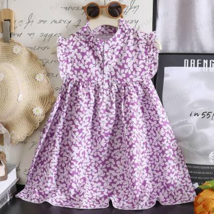Baby Toddler Girl Floral Ruffle Dress - White - 6-7T - image 7