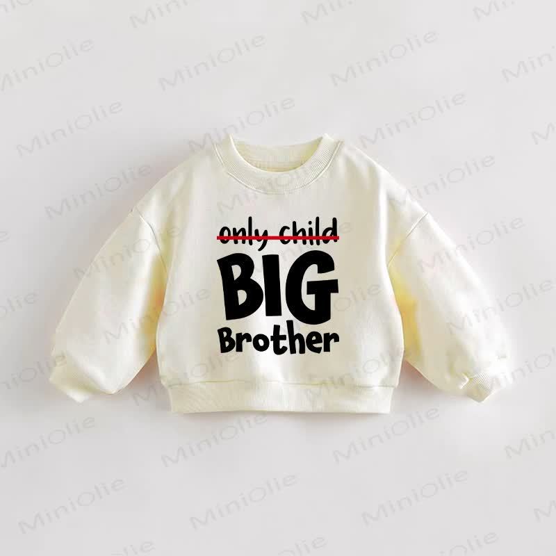 BIG BROTHER Baby Toddler Sweatshirt - Cream - 3-5T - image 1