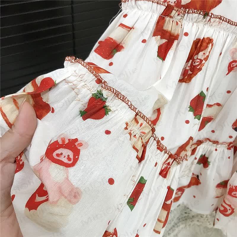 Baby Toddler Kid Strawberry Bread Dress - image 4