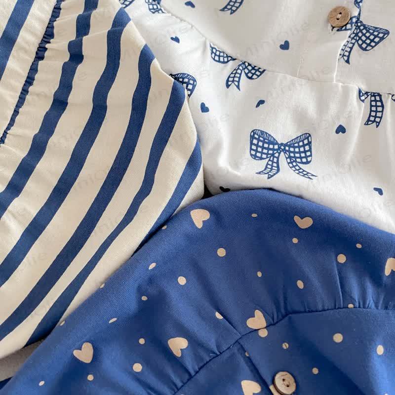 Baby Breathable Soft Cotton Blend Tie Strap Summer Romper - image 16