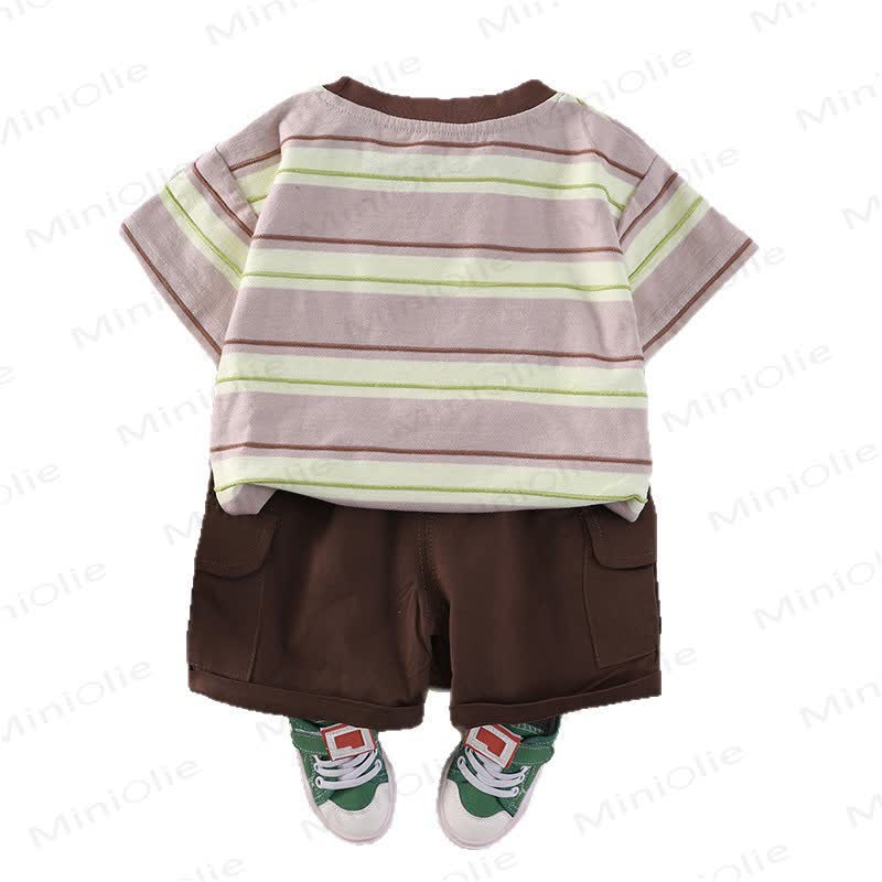 BEAR Toddler Stripe Tee and Shorts Set - image 15
